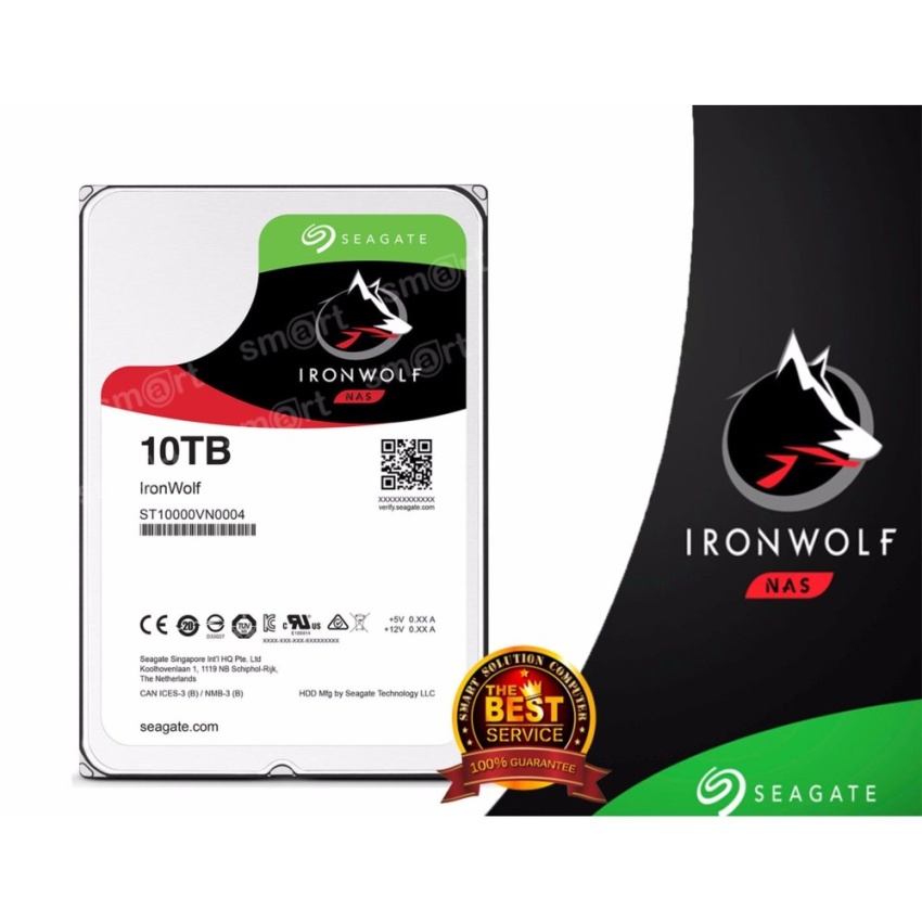 Seagate IronWolf 10TB NAS Hard Drive (ST10000VN0008) | Smart